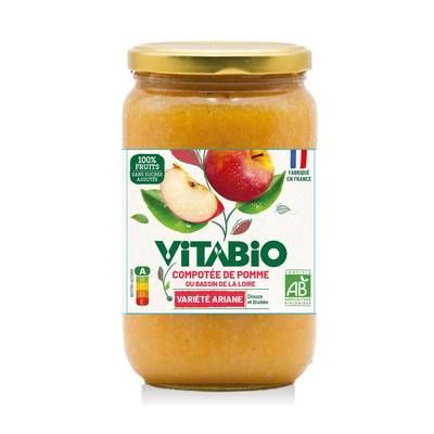 Vitabio Compotée  de Pommes Ariane bio, 700g