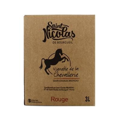 Saint-Nicolas De Bourgueil rouge AOC Vignoble de la Chevallerie, Bag in box 3L