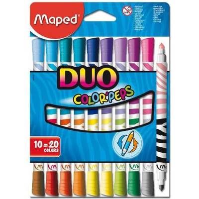 Maped Feutres de coloriage Duo Color Pep, 10  feutres