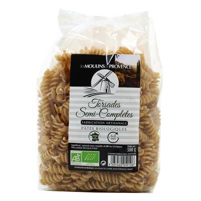 Les Moulins De Provence Torsade semi complète Bio, 500g
