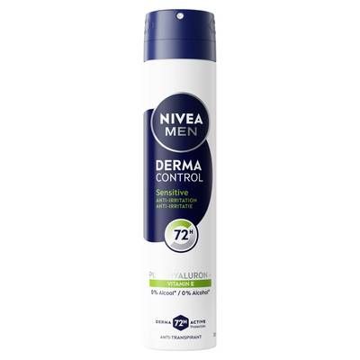 Nivea Men Déodorant Anti-transpirant 72H Derma Control Sensitive, 200ml