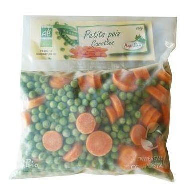 Aquibio Petits Pois Carottes Bio, 450g