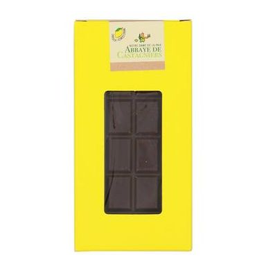 Abbaye Notre Dame de Castagniers Chocolat Noir 55% aux écorces de citron, 100g