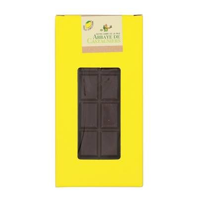 Abbaye Notre Dame de Castagniers Chocolat Noir 55% aux écorces de citron, 100g