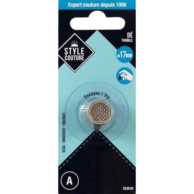 Style couture Dé à coudre 17mm