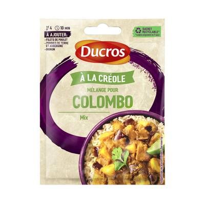 Ducros Mélange d'épices pour Colombo à la Créole, 25g