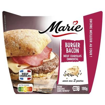 Marie Burger Bacon Boeuf Charolais Emmental, 190g