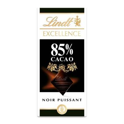 Lindt Excellence Noir puissant 85%, 100g