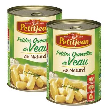 Petitjean Petites Quenelles de Veau au Naturel, Lot de 2x255g
