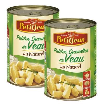 Petitjean Petites Quenelles de Veau au Naturel, Lot de 2x255g