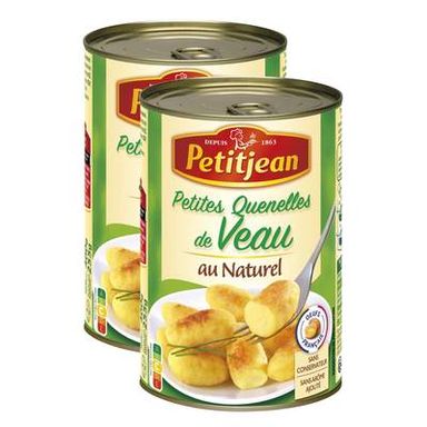 Petitjean Petites Quenelles de Veau au Naturel, Lot de 2x255g