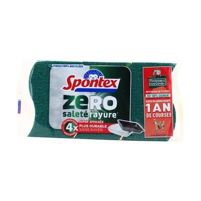 Spontex Éponges Zéro Super Efficace, 3 pièces