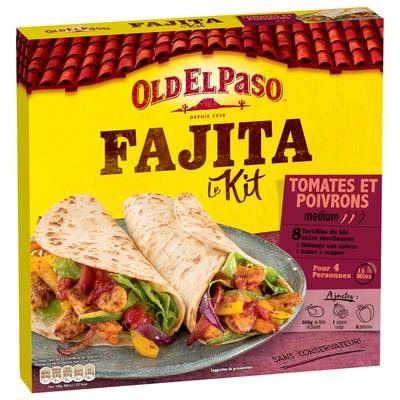 Old el Paso Kit Fajitas Tomates et Poivrons, 500g