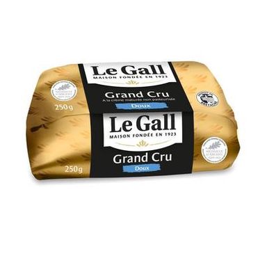 Le Gall Beurre de Baratte Doux au Lait Cru, 250g
