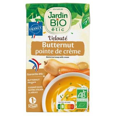 Jardin Bio Etic Soupe Velouté Butternut Pointe de crème Bio, 1L