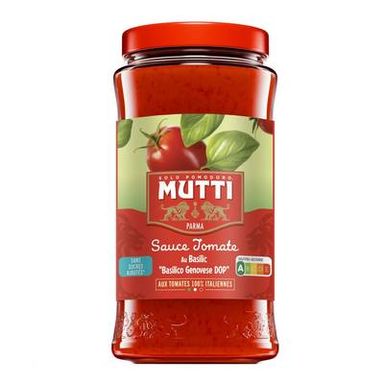 Mutti Sauce Tomate Basilic AOP de Gênes, 400g
