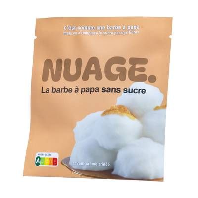 Nuage Barbe à Papa Saveur Cème Brulée Sans Sucre, 20g