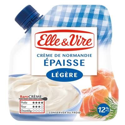Elle&Vire Crème 12% Mg Légère Epaisse, 33cl