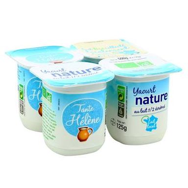 Tante Hélène Yaourt bio nature, 4x125g