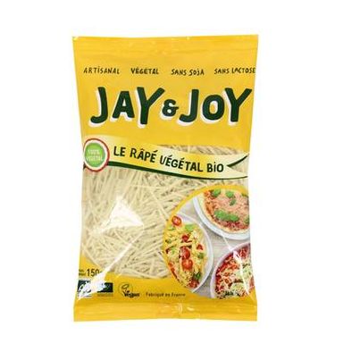 Jay & Joy Alternative Végétale au Fromage Râpé Bio, Juliette, 150g