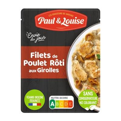 Paul & Louise - Envie du Jour Filets de Poulet rôti aux Girolles, 180g