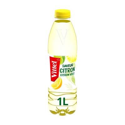 Vittel Eau aromatisée citron citron vert bio, 1L
