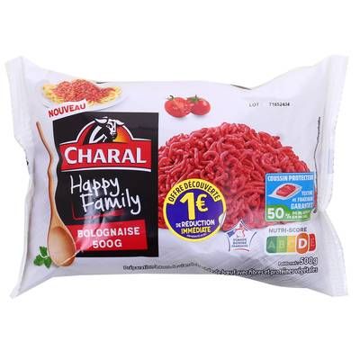Charal Boeuf Haché Bolognaise Happy Family, 500g