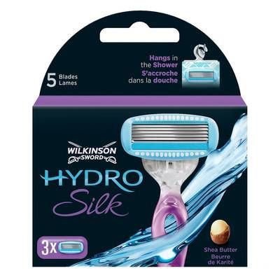 Wilkinson Lames de rasoir Hydro Silk Spécial Courbes, 3 lames