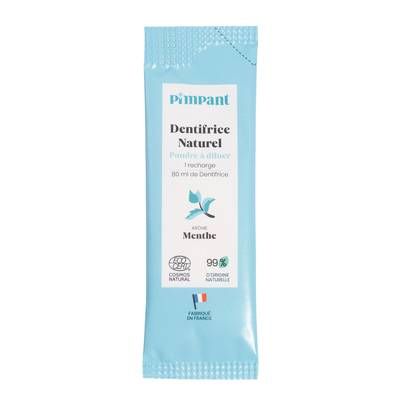 Pimpant Dentifrice menthe poudre, 1 recharge