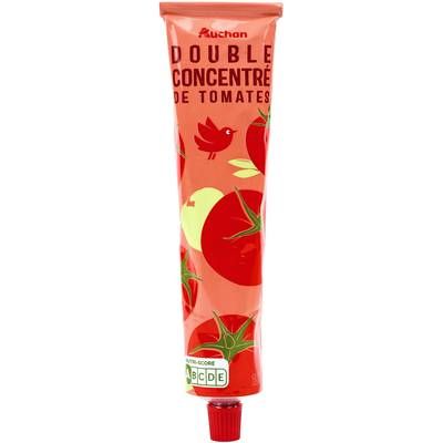 Auchan Double concentré de tomates en tube, 150g
