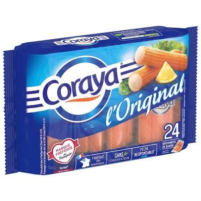 Coraya Surimi L'original, 24 bâtonnets - 360g