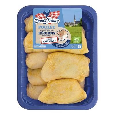 Douce France Hauts de Cuisse de Poulet Jaune, 1,5kg