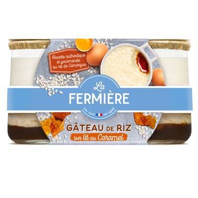 La Fermière Gâteau de riz au caramel, 2x150g