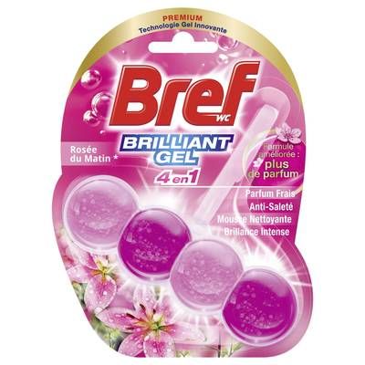 Bref Wc Bloc WC Brilliant Gel Rosée Du Matin 4en1, 1 pièce