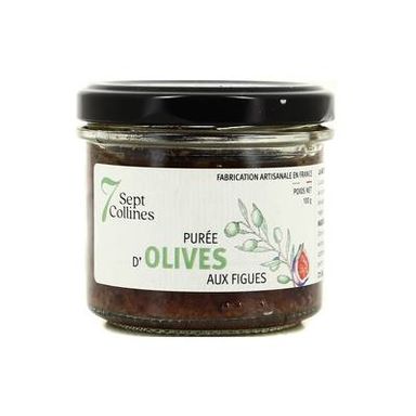 Sept Collines Purée d'olives aux figues - Conserverie Artisanale, 100g