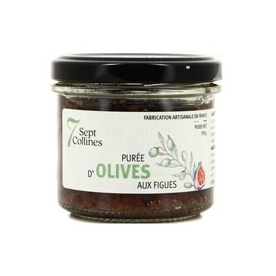 Sept Collines Purée d'olives aux figues - Conserverie Artisanale, 100g