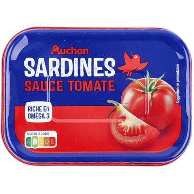 Auchan Sardines à la tomate, 88g
