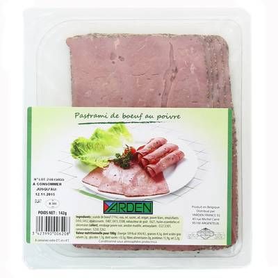 Yarden Pastrami de boeuf au poivre, 142g