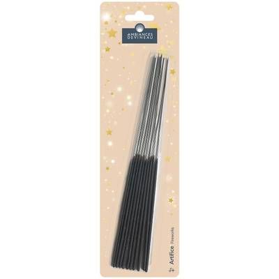 Ambiances Devineau Maxi cierges étincelants 25cm, 10 pièces