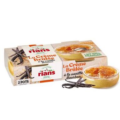 Rians Crème Brûlée Vanille Bourbon, 2x100g