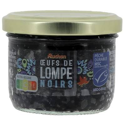 Auchan Oeufs de Lompe Noirs, 100g