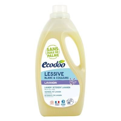 Ecodoo Lessive blanc et couleur, Lavandin  Ecocert, 2L