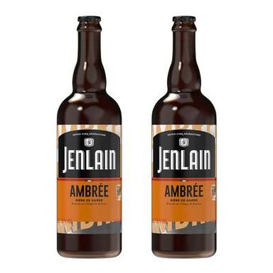 Jenlain Bière ambrée 7.5°, Lot de 2x75cl