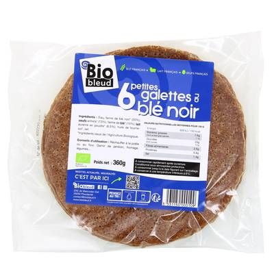 Biobleud Galettes de Blé Noir Bio, 6x60g