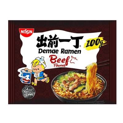 Nissin Nouilles instantanées Râmen goût Boeuf en sachet, 100g