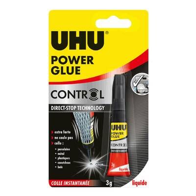 Uhu Tube de colle power glue easy liquide, 3 g