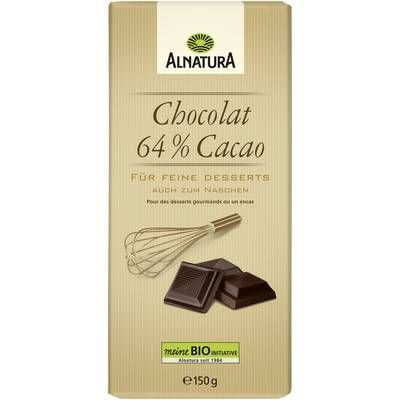 Alnatura Chocolat dessert 64% Cacao bio, 150g