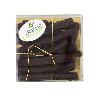 Abbaye Notre Dame de Castagniers Orangettes au chocolat noir 70 %, 100g