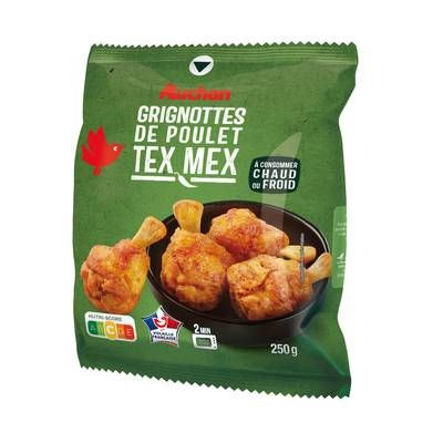 Auchan Grignottes de Poulet Tex Mex, 4 pièces - 250g