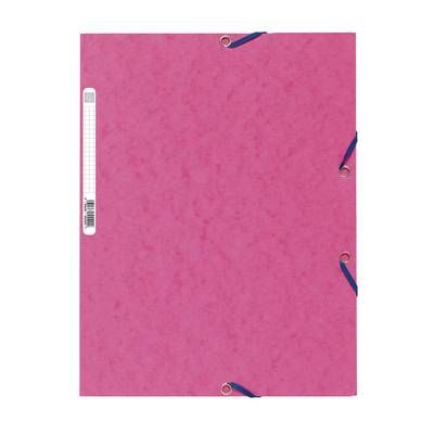 Exacompta Chemise plate à élastique 24 x 32 cm rose fuschia, 1  chemise